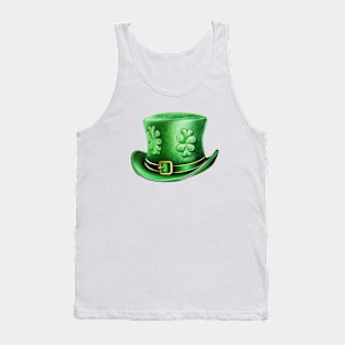 Watercolor st patricks Day Hat Tank Top